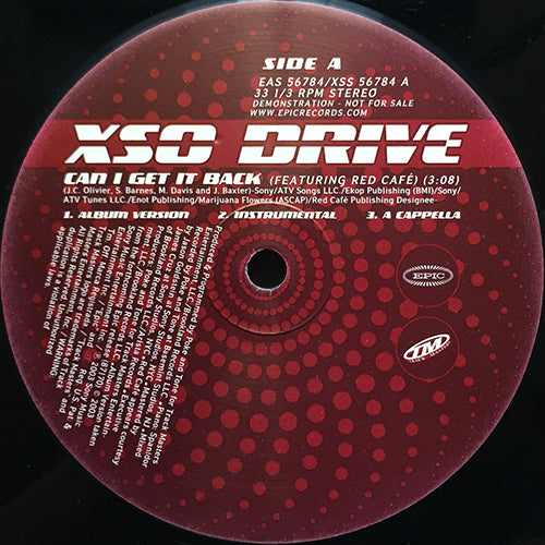 XSO DRIVE // CAN I GET IT BACK (3VER)