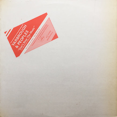 YARBROUGH & PEOPLES // DON'T STOP THE MUSIC (7:49) / YOU'RE MY SONG (4:58)